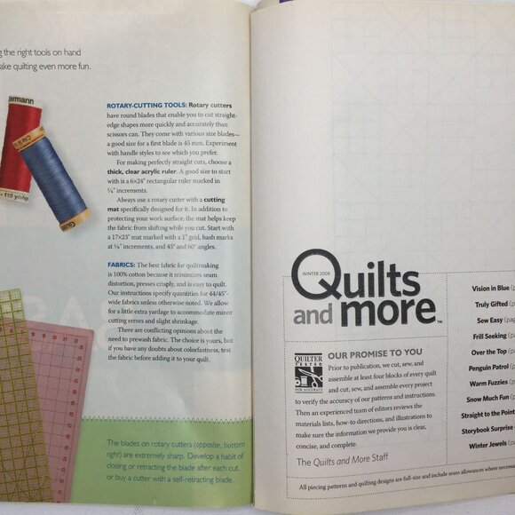 Better Homes Gardens Quilts And More Magazine Winter 2008 32 Gifts Throws Aprons - Picture 9 of 12